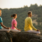 Three Yogis Meditating on top of Siva Hill