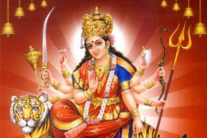 Durga is the Divine Mother worshiped during Navaratri